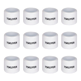 TSKLIYER 12-pcs practice golf balls in a backyard setup for space-limited training.