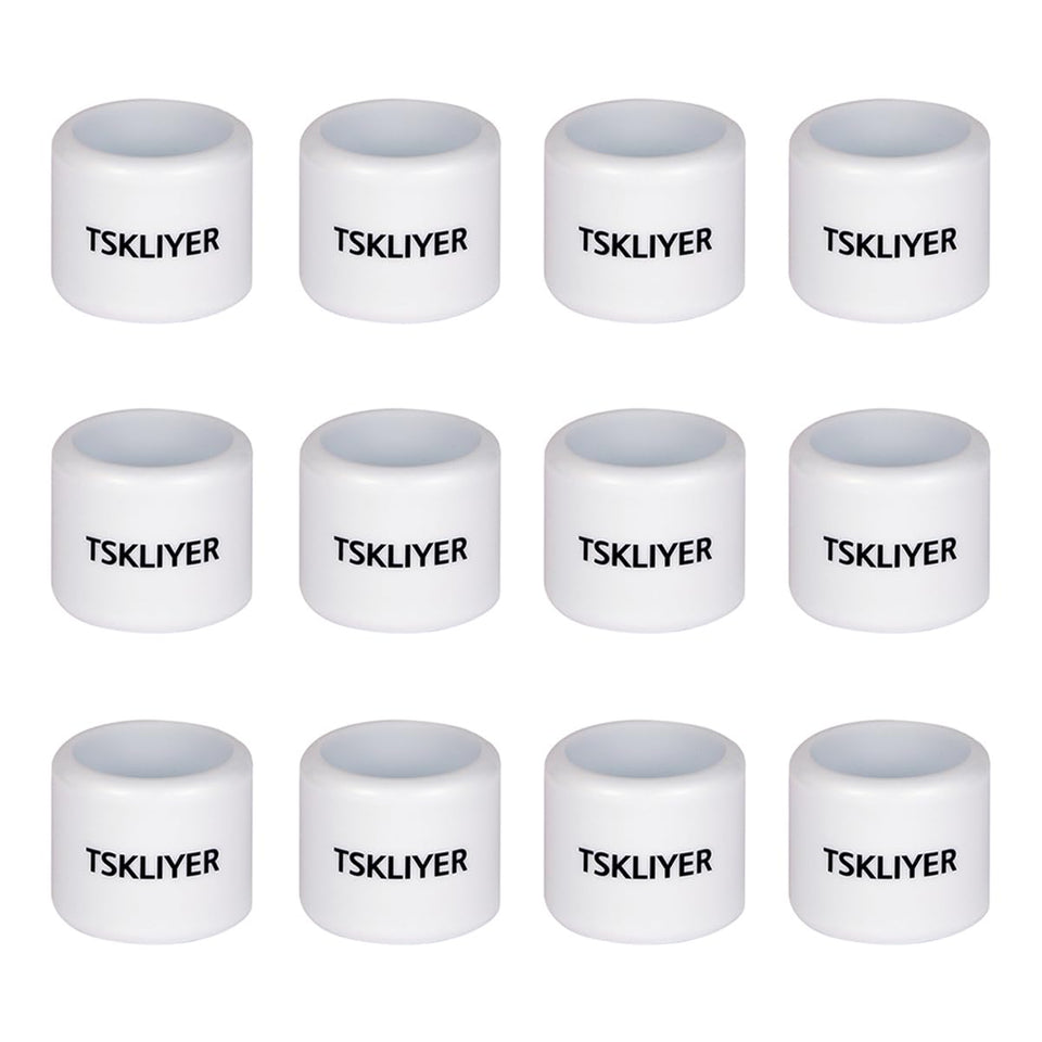 TSKLIYER 12-pcs practice golf balls in a backyard setup for space-limited training.