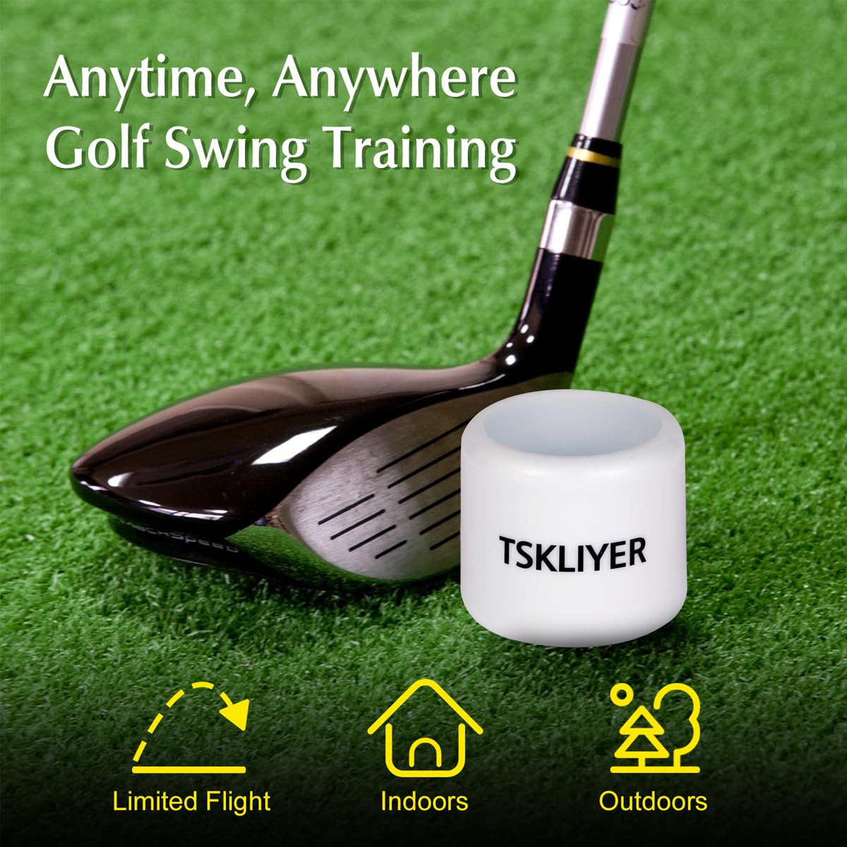 TSKLIYER indoor-outdoor practice ball ready for home or course reuse.