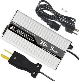 TSONDEKU 36V 5A golf cart charger ready for EZGO TXT connection.