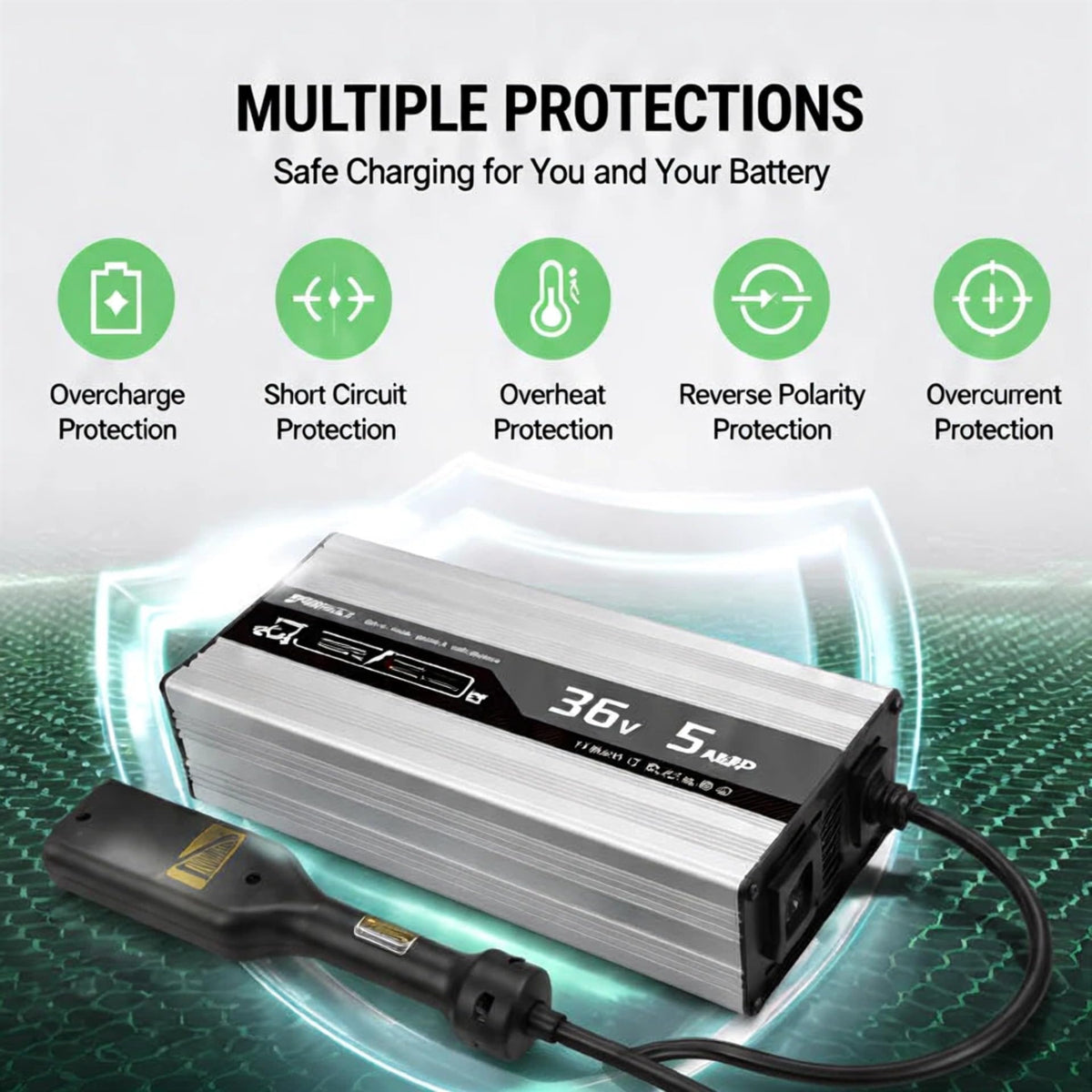TSONDEKU four-stage charging with LED indicator helps track progress at a glance.