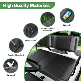 T TGBROS backrest cover adds premium look and comfort to the Club Car DS.