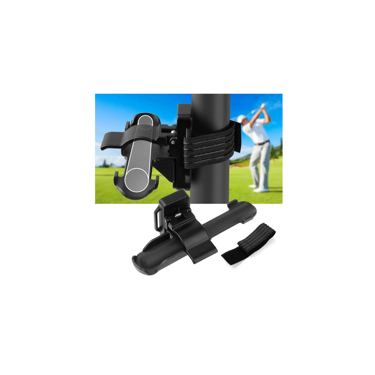 TTGBROS magnetic holder for golf cart securely grips metal surfaces