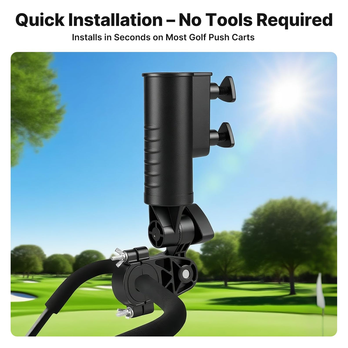 T TGBROS universal-fit clamps support umbrellas up to 1.77 inches in diameter.