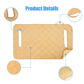 TUYU plush seat blanket with waterproof backing protecting the golf cart seat.