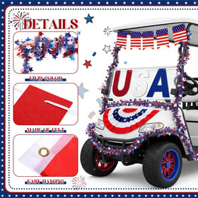 Tudomro USA letters garland in felt for high-visibility parade messaging.