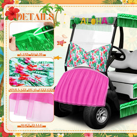 Tudomro green tulle skirt flowing as the cart moves