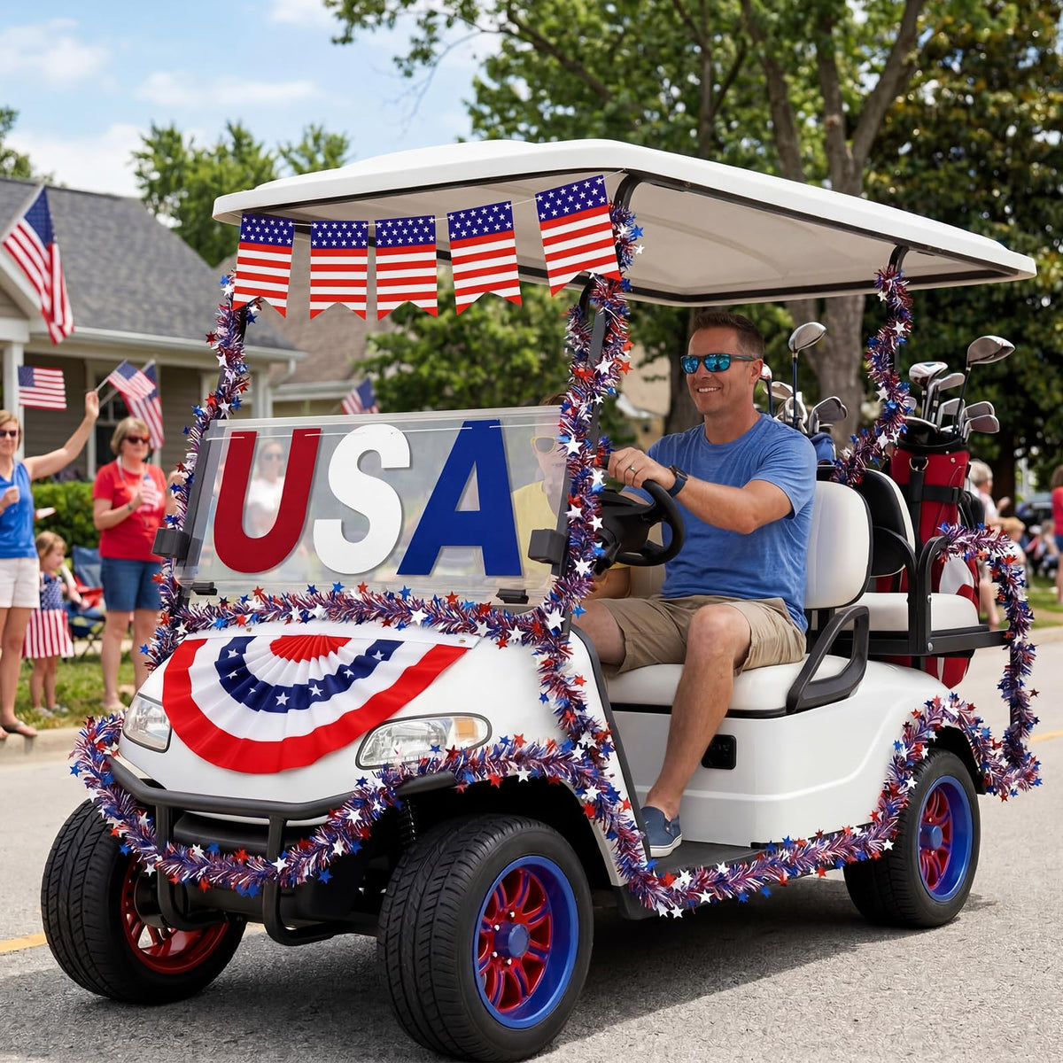 Tudomro complete Independence Day decoration kit ideal for outdoor parades.
