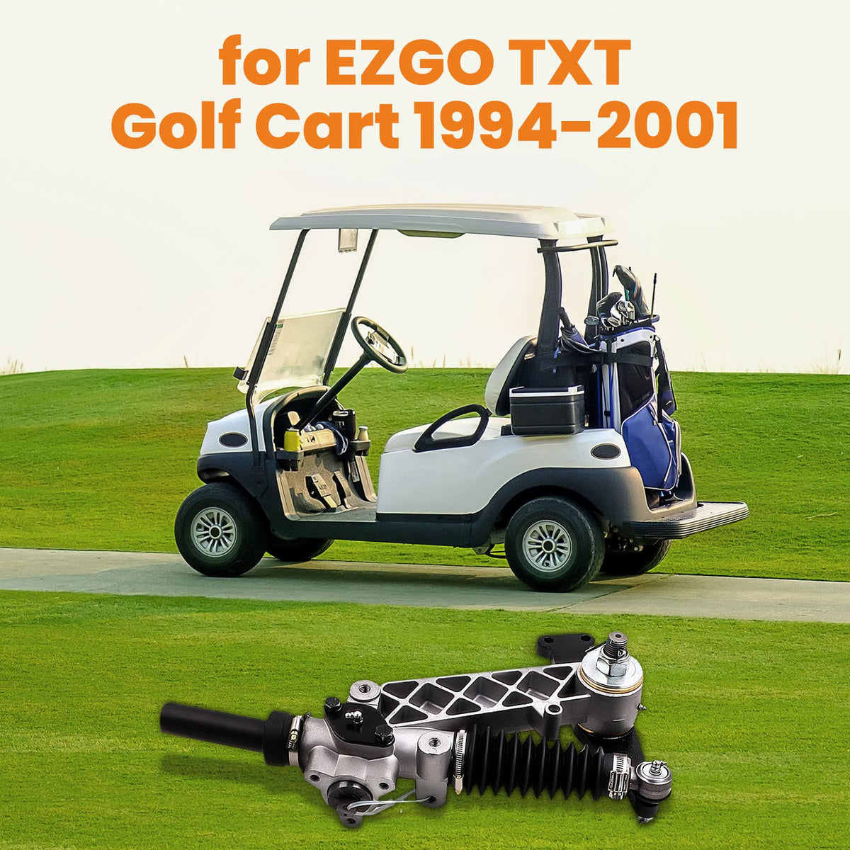 Tuningsworld steering gear box side view, robust steel construction for longevity