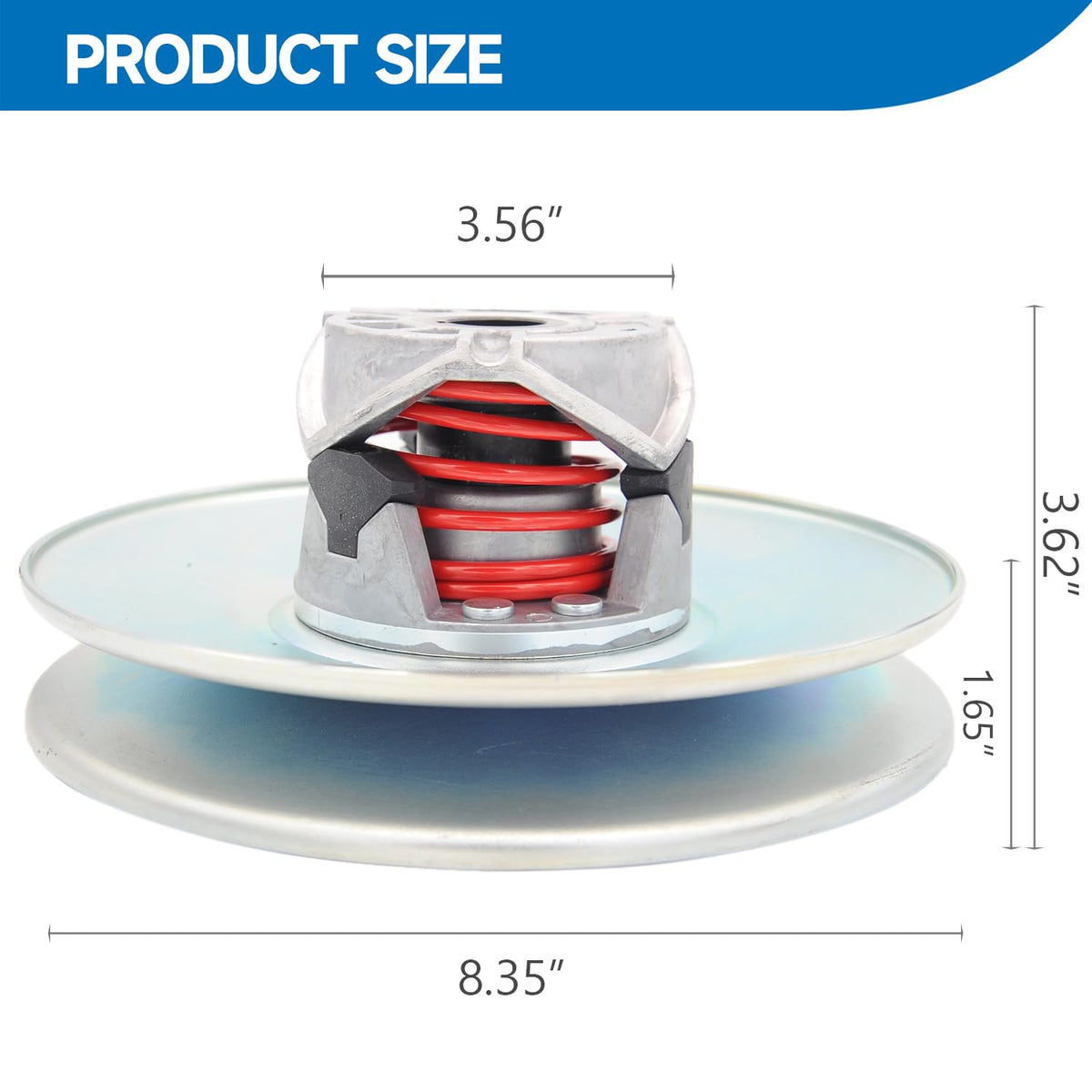 TUNTROL Salsbury Driven Clutch fitment image confirms compatibility with 1988–1996 Club Car models