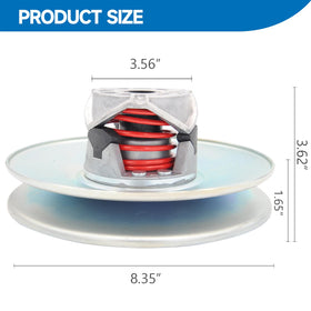 TUNTROL Salsbury Driven Clutch fitment image confirms compatibility with 1988–1996 Club Car models