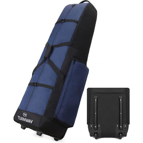 TurnWay foldable golf travel bag front view with ample space for a full club set.