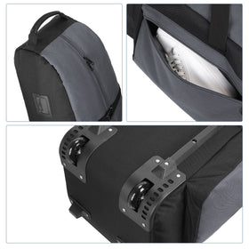 TurnWay bottom feet reinforce stability and protect bags on varied surfaces.