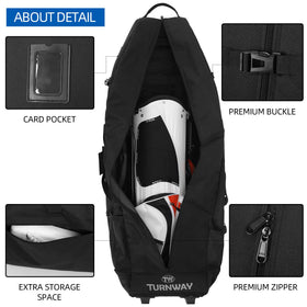 TurnWay 900D polyester exterior resists wear and moisture.