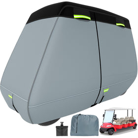 Tuszom 5-ply waterproof golf cart cover in universal fit protecting against rain and sun