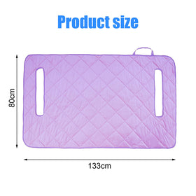 TUYU rear seat cover quick-fix strap demonstrates easy stabilization on rails.