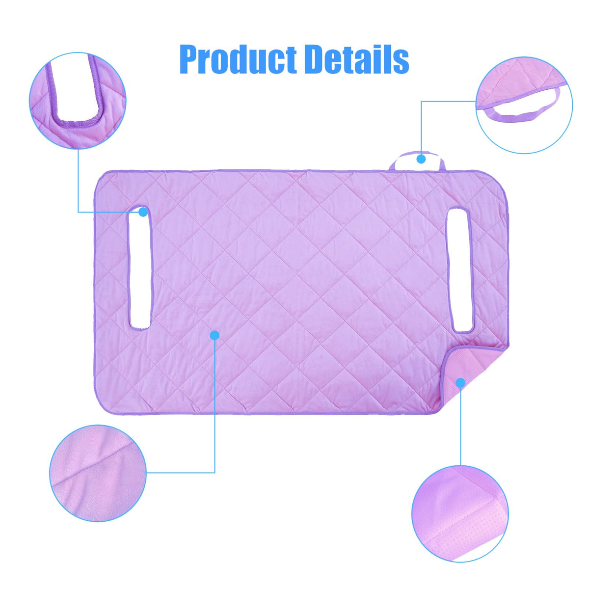 TUYU golf cart seat blanket pocket shows built-in storage for small items.