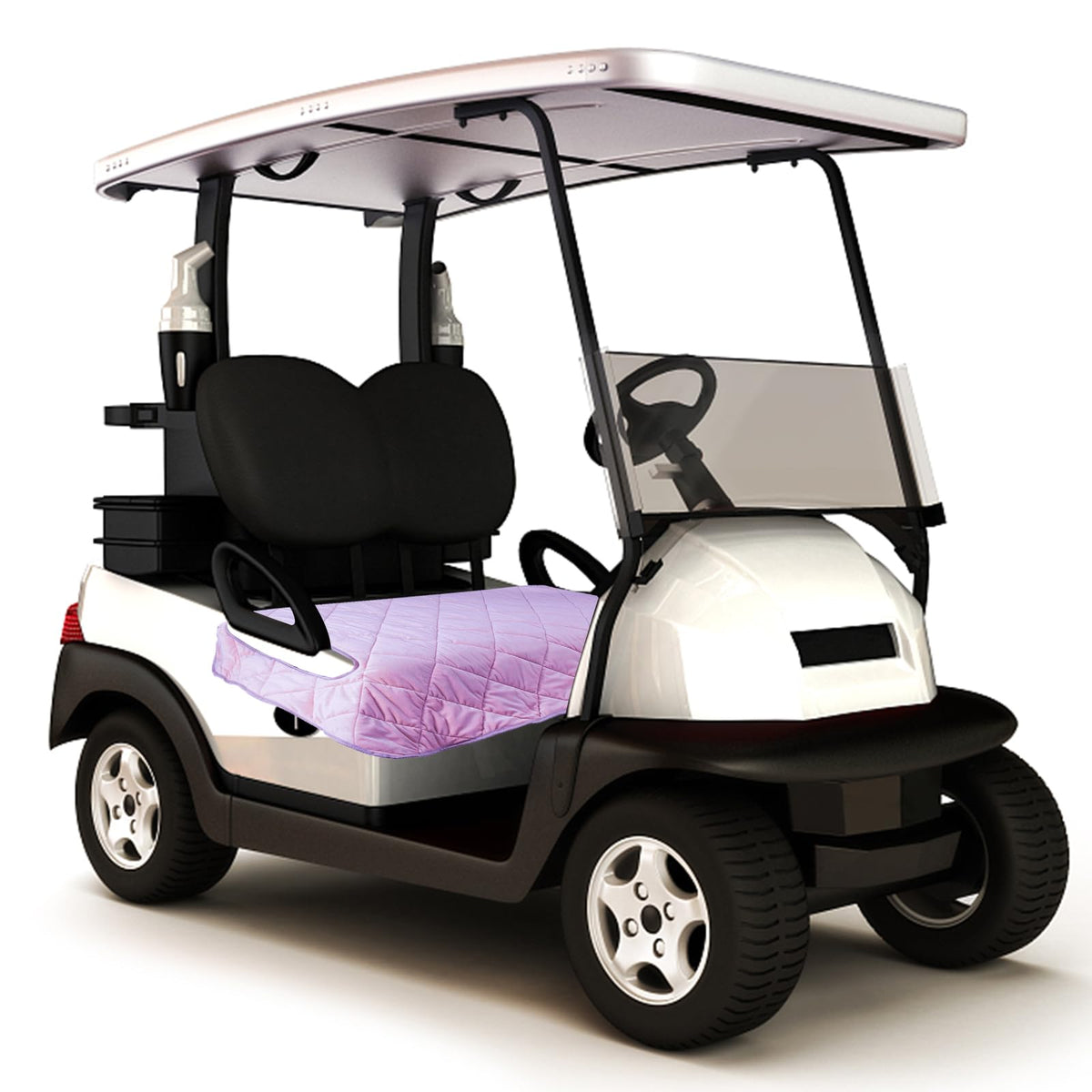 TUYU blanket provides warmth and comfort during outdoor golf on cool days.