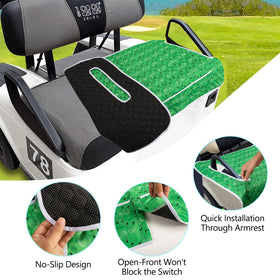 TUYUU blanket uses soft fabric for a cozy golf cart ride.