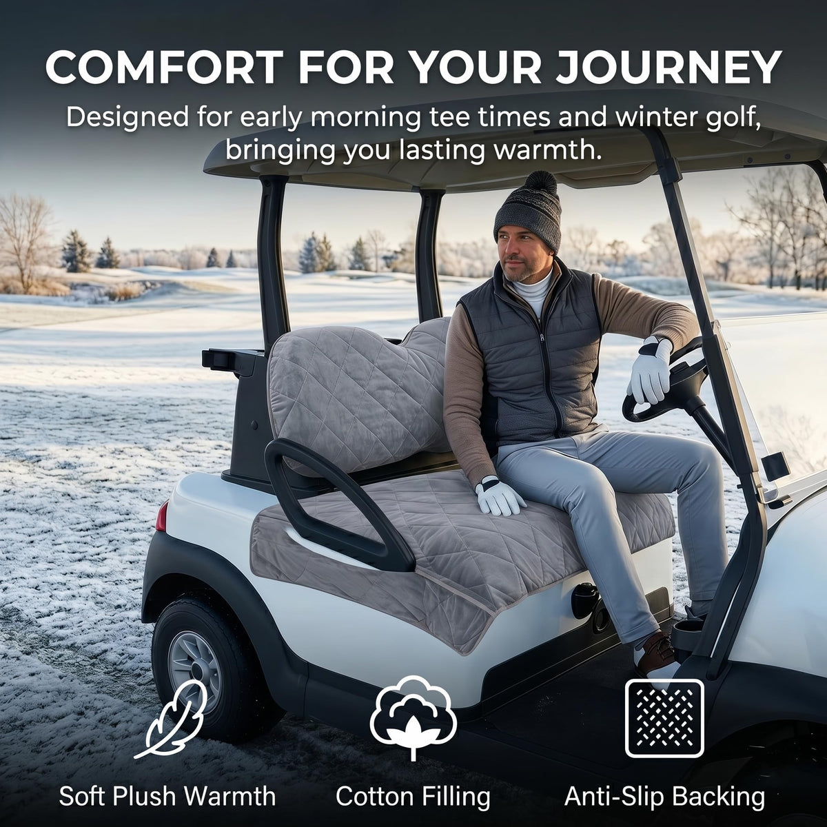 TUYUU seat cover protects from sun and sweat during daily use