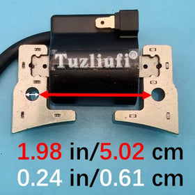 Tuzliufi ignition coil DS-Precedent Club Car engine bay view highlights compatibility with 1997-UP gas models.