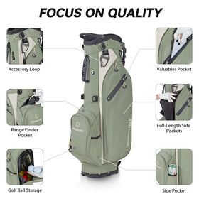 T WINSOLOGY 8-pocket cooler pocket bag provides on-course refreshments