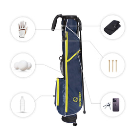 T WINSOLOGY golf bag beverage cooler pocket keeps drinks within reach.