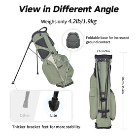 T WINSOLOGY detachable-base stand offers stable support on varied terrain