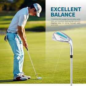 Twinsology wedge face with micro-grooves for spin and control.
