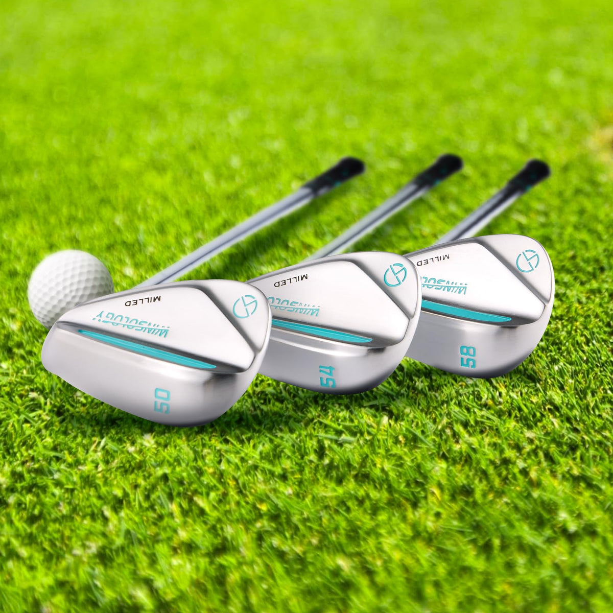Twinsology wedge with stepped shaft and non-slip grip for confidence.