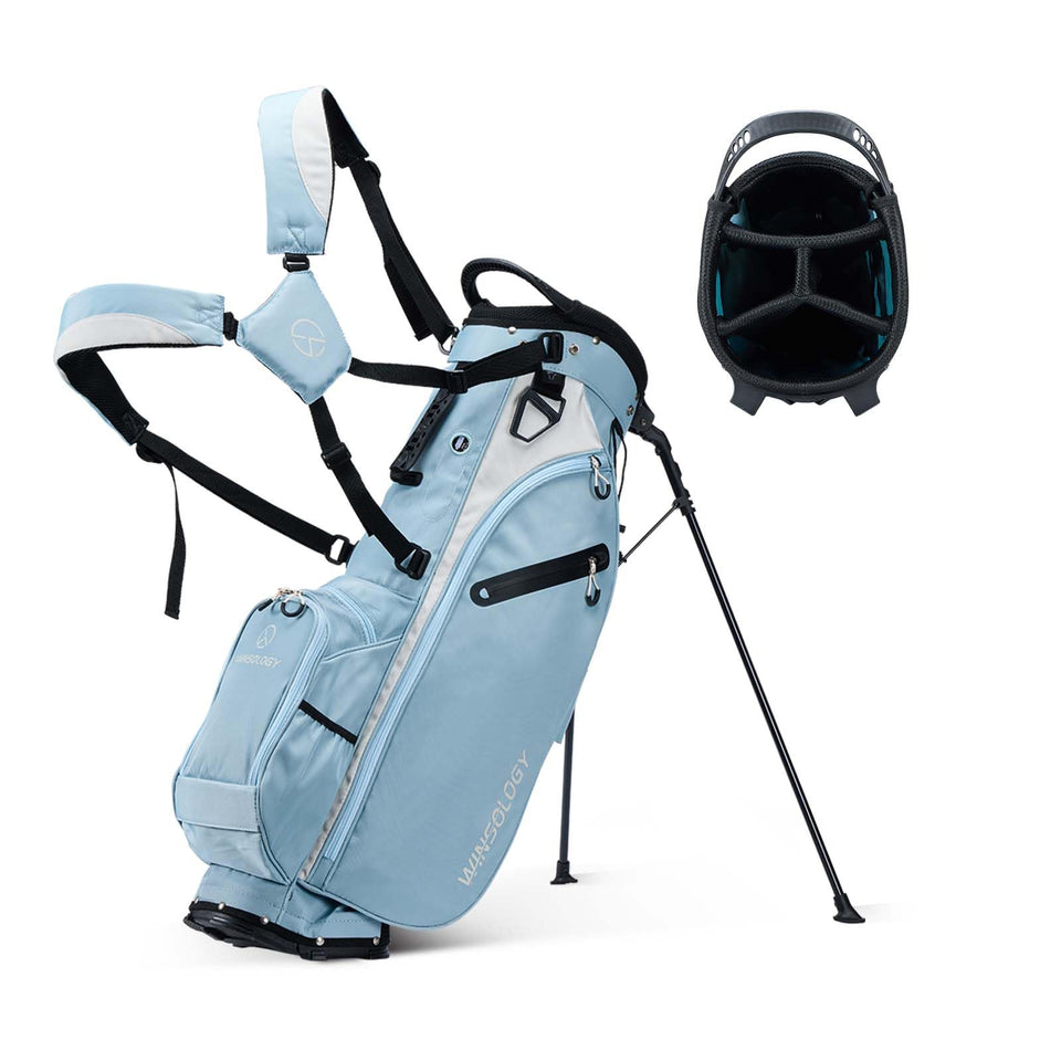 T WINSOLOGY lightweight golf stand bag; easy carry for the course
