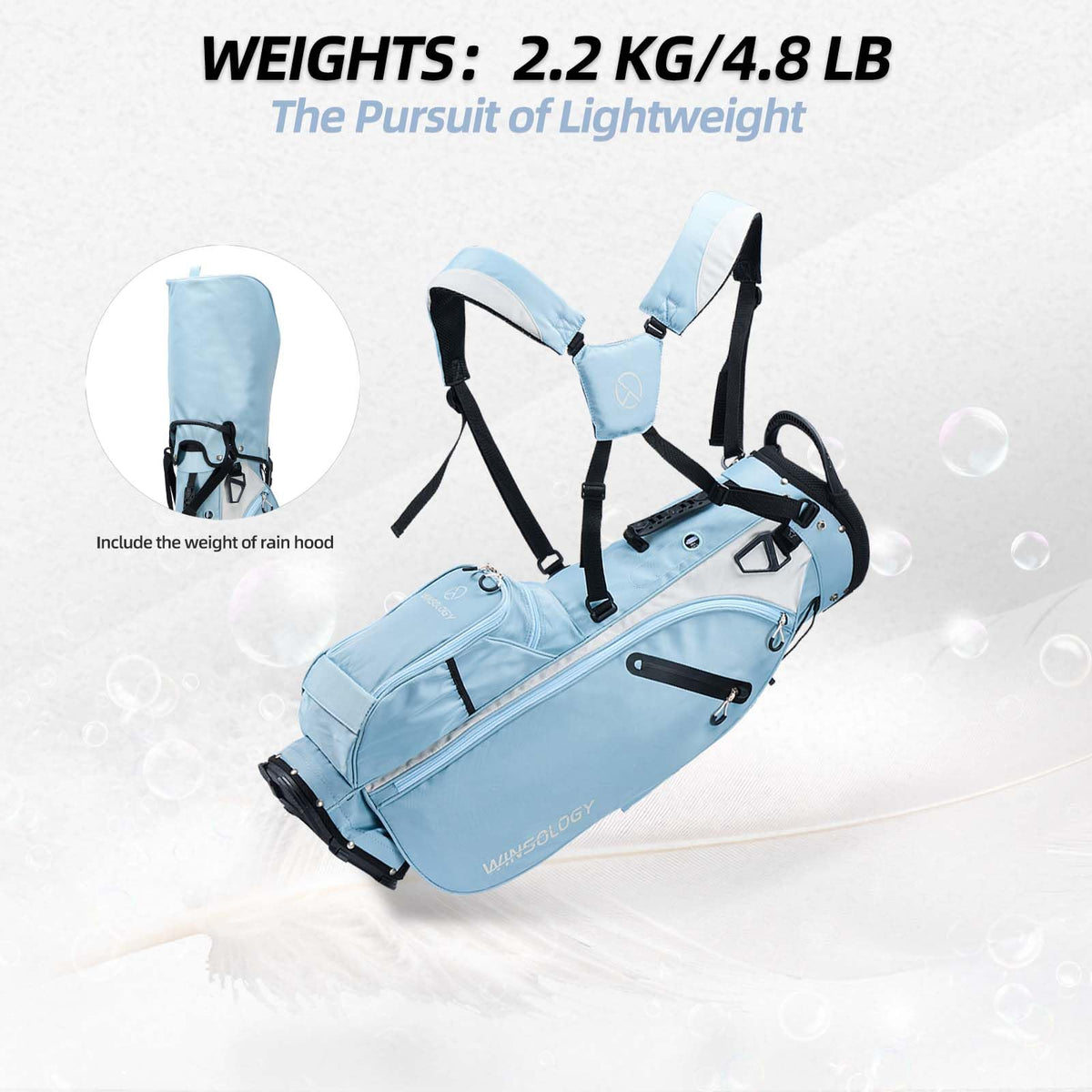 T WINSOLOGY durable polyester construction built for regular golf use
