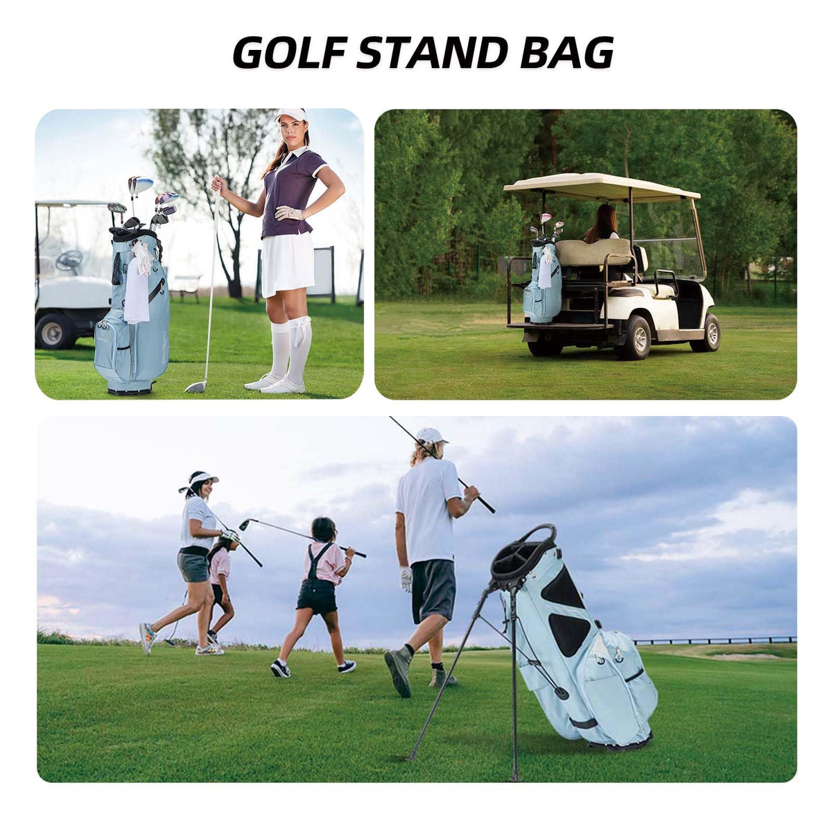 T WINSOLOGY sky blue beige colorway adds style on the course