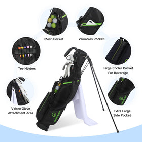 T WINSOLOGY bag features oversized side pocket for gear organization.
