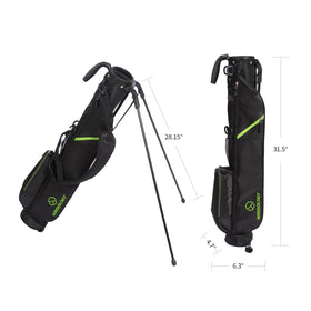 T WINSOLOGY compact golf bag top divider protects clubs during transport.