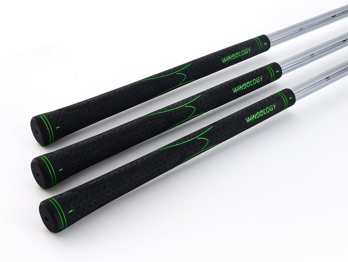 Twinsology wedge stepped shaft with non-slip grip enhances feel and control.