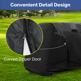TwoPone elastic bottom and buckles secure against strong winds.