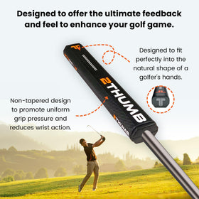 43mm width OCTOTECH 43 grip supports varied putting styles for balance.