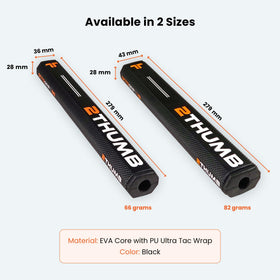82-gram OCTOTECH 43 putter grip provides balanced feel and control.