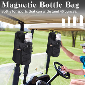 TXIYEAN bottle holder with phone pocket keeps essentials within reach