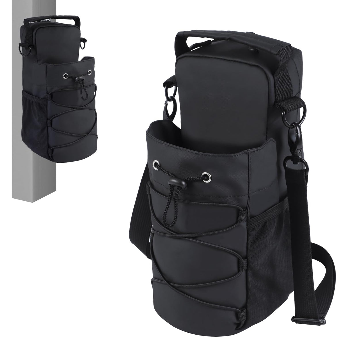 TXIYEAN magnetic golf bottle bag mount on a cart for hands-free access