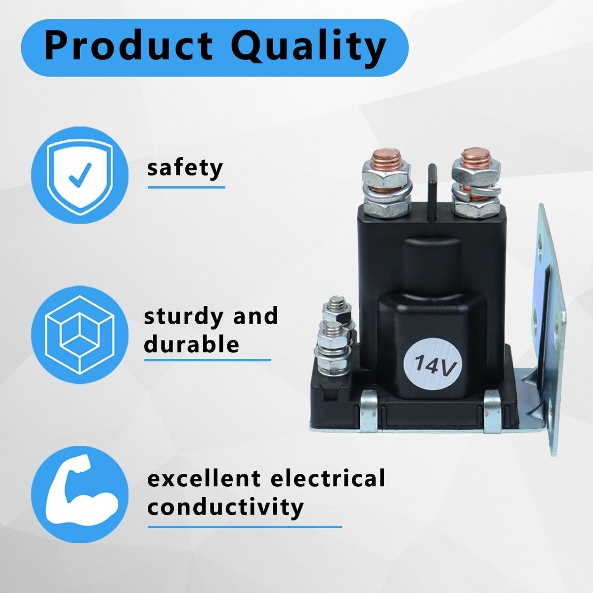 TXRXIZ copper coil solenoid contacts ensure strong conductivity.