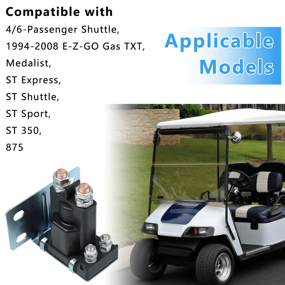 TXRXIZ EZGO TXT gas solenoid enables smooth power-to-action.