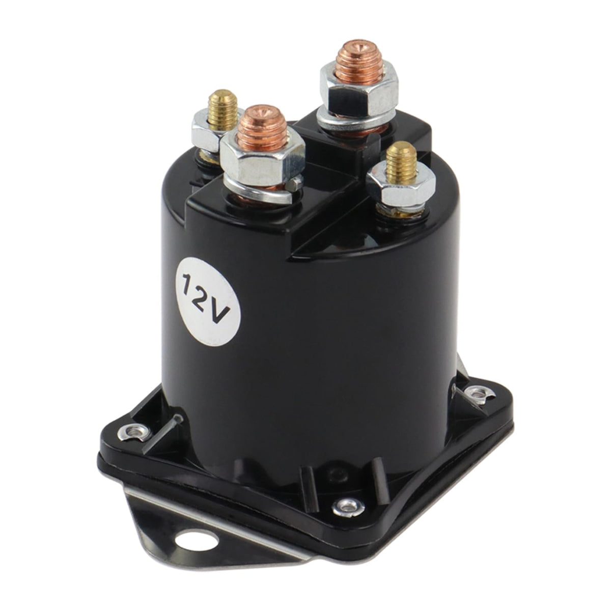 TXRXIZ golf cart solenoid 12V relay, front view, supports reliable starts.