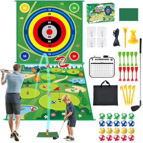 TYRRDE battle golf mat 60x60, durable indoor-outdoor play surface for all ages.
