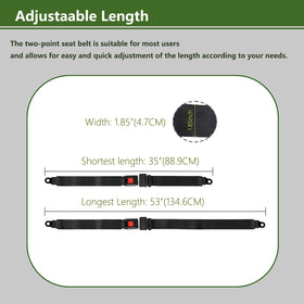 UBasic kit showing two belts included for driver and passenger seats.