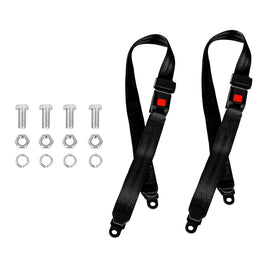 UBasic universal golf cart seat belt kit with longest 53-inch belt for Club Car and Yamaha carts.