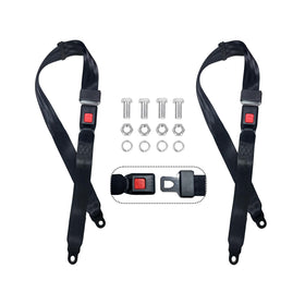 UBasic golf cart seat lap strap front view with adjustable length for secure fit
