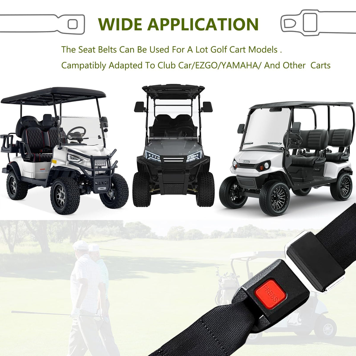 UBasic strap length range from 37.5 to 54.4 inches for versatile use