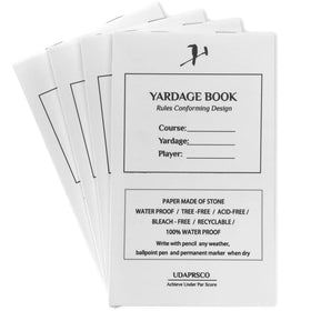 UDPARSCO blank golf yardage book cover, rugged weatherproof exterior for on-course notes.